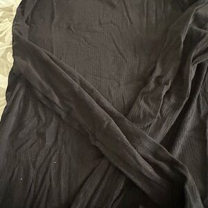 Banana Republic Black Ribbed Knit Top. New in black